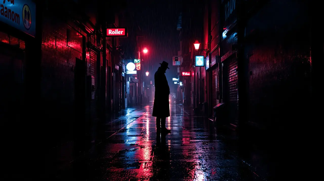 雨夜追凶 横幅海报
